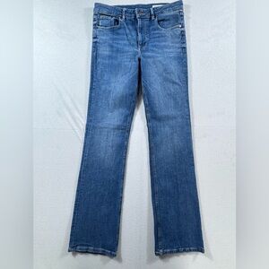 Zara Bootcut Jeans Women’s Size 10 Blue Mid Rise Stretch Denim 90s Inspired